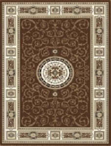Navy White persian design rug