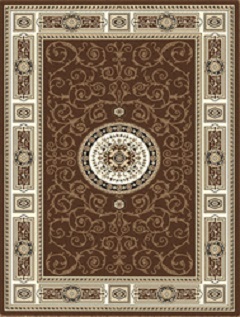 Navy White persian design rug
