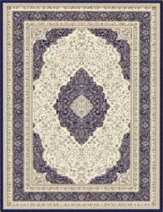 Persian pattern Rug Cream Navy